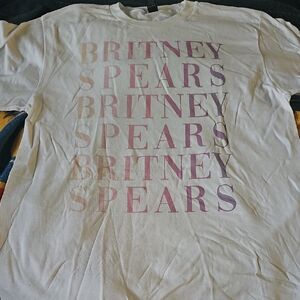Britney Spears White Shirt Size M
